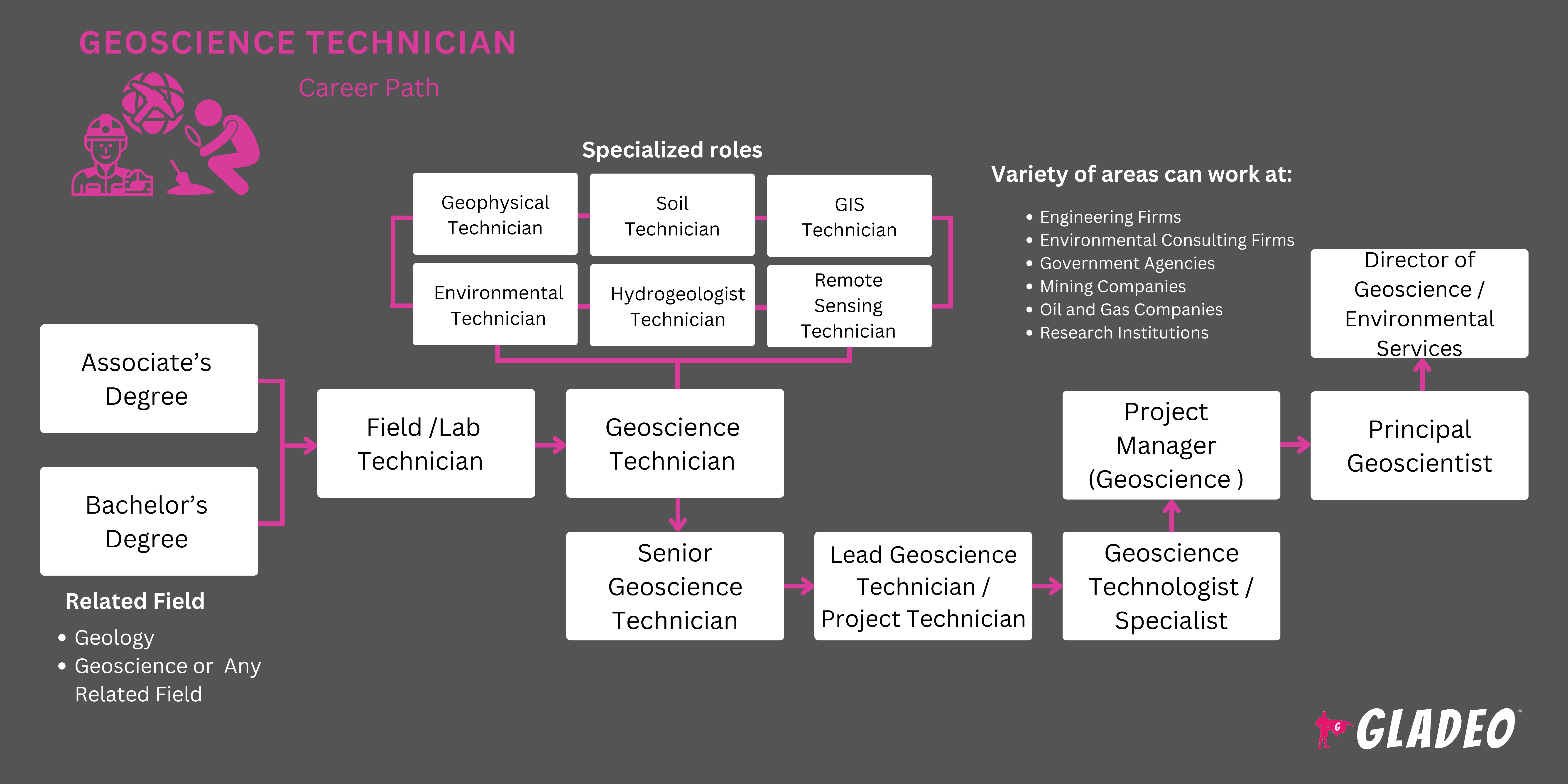 Plano de carreira para técnico em geociências